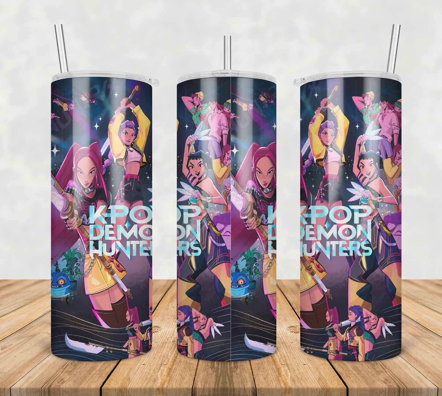 Kpop demon hunters huntrix tumbler png, demon hunters huntrix tumbler png, huntrix kpop tumbler png