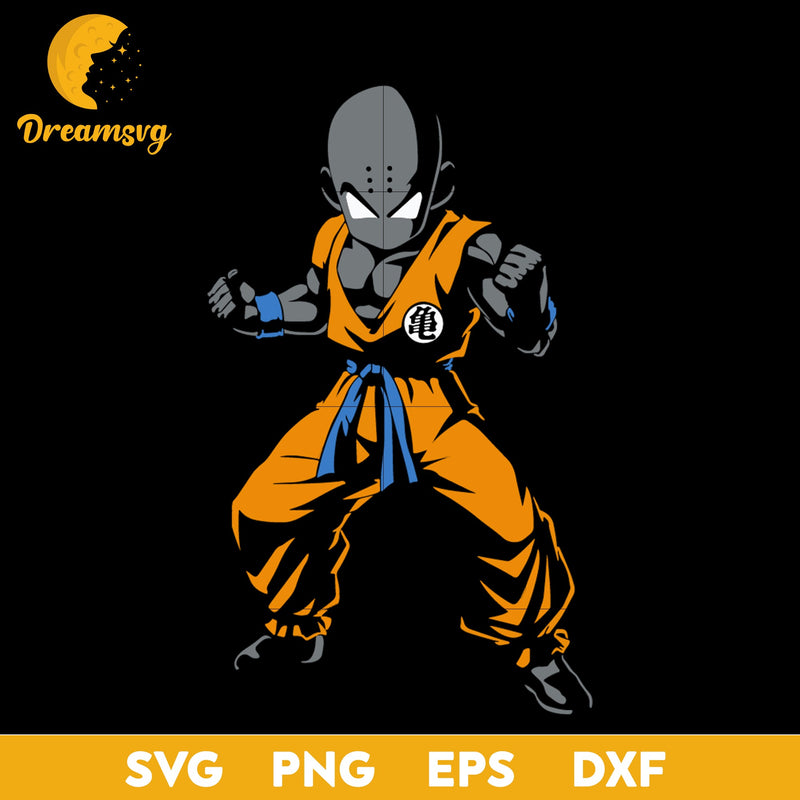 Krillin Svg, Dragon Ball Svg, Krillin Anime Svg, Dragon Ball Z Svg, Anime Lover Svg, Anime Svg, png, eps, dxf digital download.