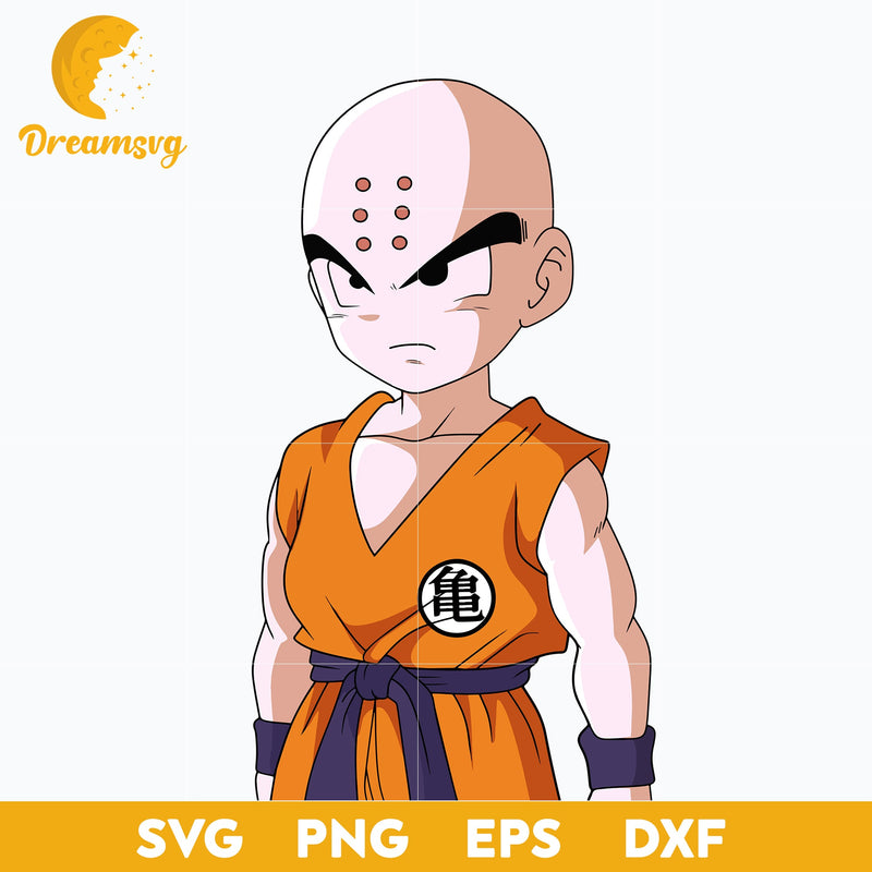 Krillin Svg, Dragon Ball Svg, Krillin Dragon Ball Svg, Krillin Anime Svg, Anime Svg, png, eps, dxf digital download.