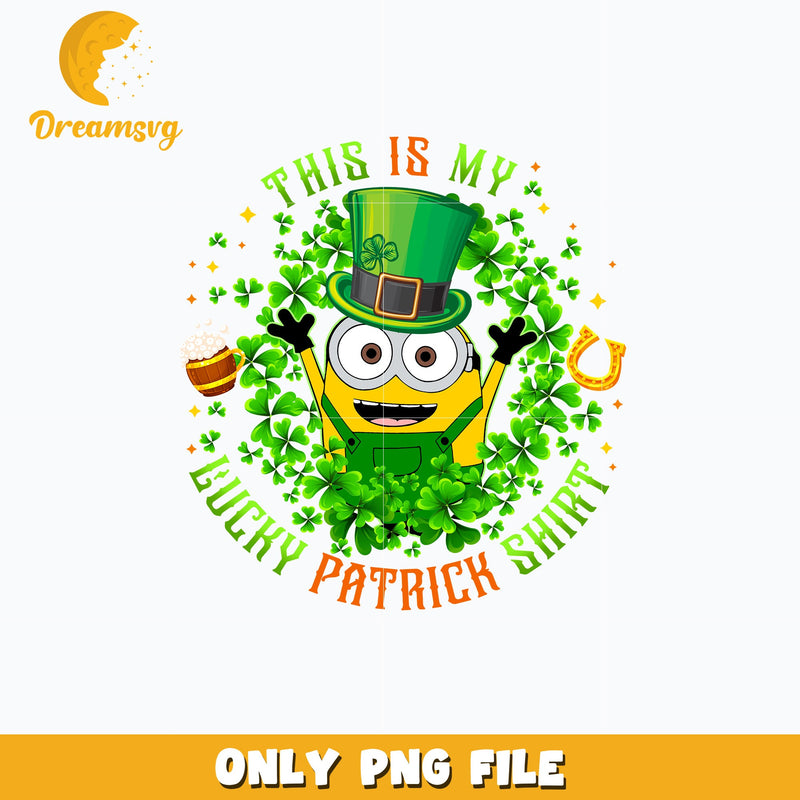 Minions lucky patrick's shirt Png
