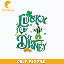 Goofy lucky to be at disney patrick's day png