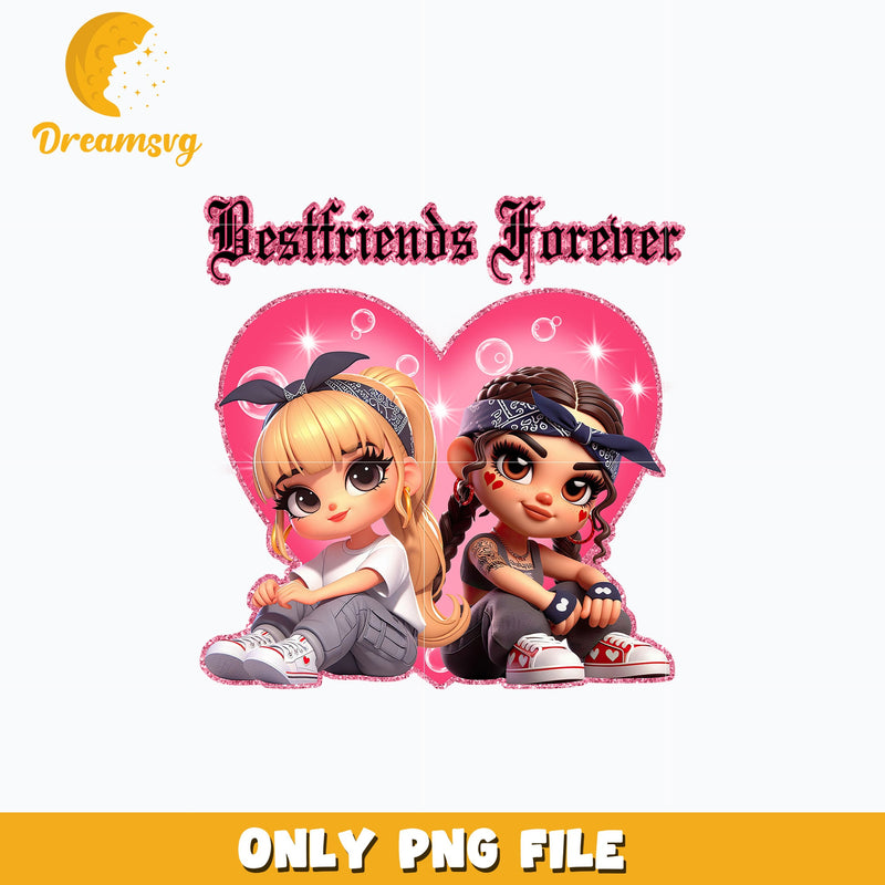 Chicano bestfriends forever love valentine png