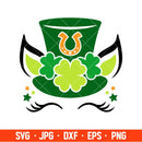 Lepricorn Svg, St. Patrick’s Day Svg, Lucky Svg, Irish Svg, Clover Svg, Cricut, Silhouette Vector Cut File