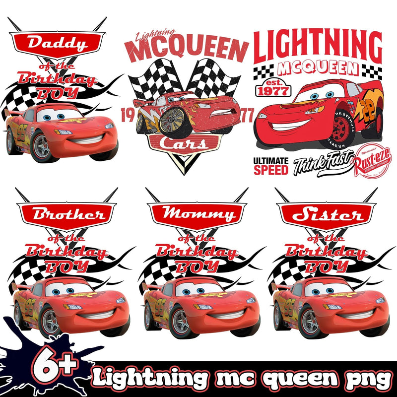 Lightning Mc Queen 6+ PNG