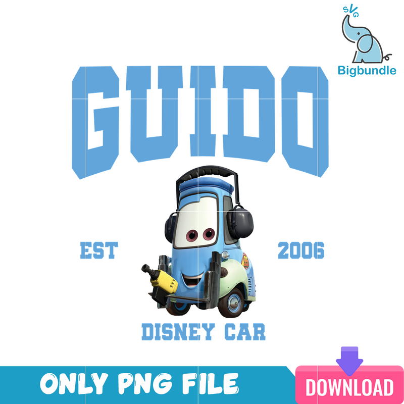 Disney Cars Guido 2024 PNG