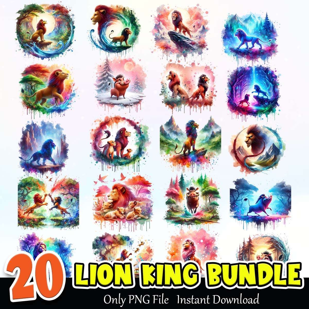 Lion King Bundle PNG Instant Download