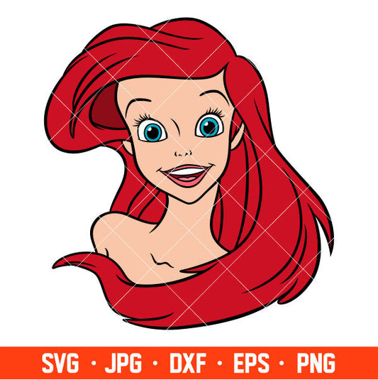 Little Mermaid Svg, Free Svg, Daily Freebies Svg, Cricut, Silhouette Vector Cut File