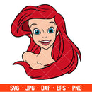 Little Mermaid Svg, Free Svg, Daily Freebies Svg, Cricut, Silhouette Vector Cut File