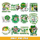 Looney Tunes Lucky St Patrick png, Looney Tunes  bundle png, cartoon png