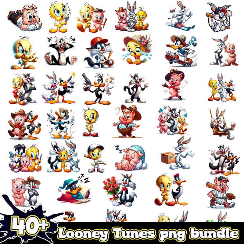 Looney Tunes 40+ Bundle PNG