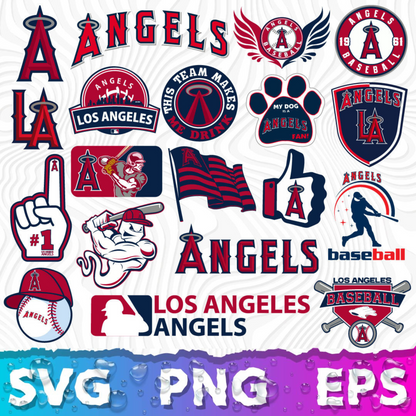 Los Angeles Angels Logo SVG, LA Angels PNG Logo Transparent, SVG Cut Files For Cricut / Silhouette