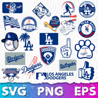 Los Angeles Dodgers Logo SVG, LA Dodgers PNG Logo Transparent, SVG Cut Files For Cricut / Silhouette