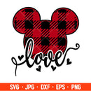 Love Buffalo Mickey Svg, Free Svg, Daily Freebies Svg, Cricut, Silhouette Vector Cut File