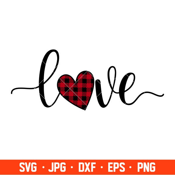 Love Buffalo Heart Svg, Valentine’s Day Svg, Valentine Svg, Love Svg, Cricut, Silhouette Vector Cut File