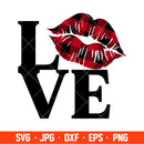 Love Buffalo Lips Svg, Valentine’s Day Svg, Valentine Svg, Love Svg, Cricut, Silhouette Vector Cut File