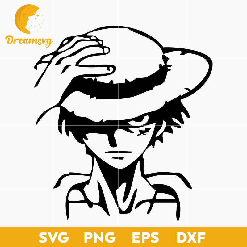 Luffy Hat Svg, Straw Hat Svg, Anime Lover Svg, One Piece Lover Svg, Anime Svg, png, eps, dxf digital download.