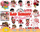 70+ Bad bunny Valentines bundle, Valentine SVG PNG, eps dxf Design - Digital Download