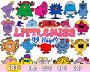 200+ Mega bundle little miss, Svg and Png files, digital files for cricut, digital download.