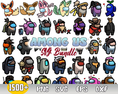 1500+ FILES Among Us SVG Bundle, Among Us Vector SVG, Among Us Game Svg, svg, eps, png, dxf, ai