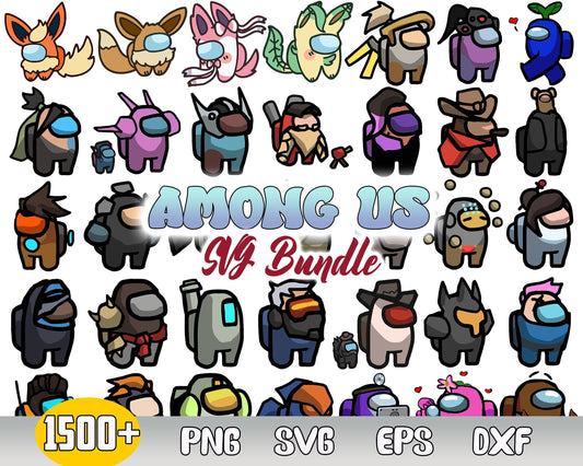 1500+ FILES Among Us SVG Bundle, Among Us Vector SVG, Among Us Game Svg, svg, eps, png, dxf, ai