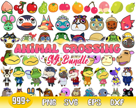 999+ Animal crossing SVG vectors, Bundle animal crossing svg