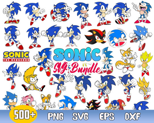 500+ Sonic Svg Bundle, Svg Cricut, Svg Bundle, Sonic Svg, Png, Exp, Dxf files, Cartoon Svg, Cut Files, Svg For Kids, Mom Svg, Family Svg
