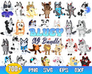 750+ Bluey svg, Bluey vector, bluey alphabeth, bluey cutfile, bluey clipart, bluey bundle
