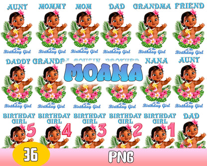 Moana png clip art, Disney Princess PNG download Baby Princess Moana digital image download for mug, tumbler, sticker or any sublimation