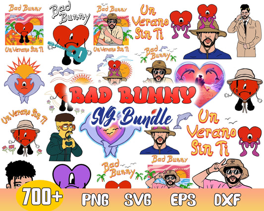 700+ Bad Bunny SVG, Bundle bad bunny layered svg