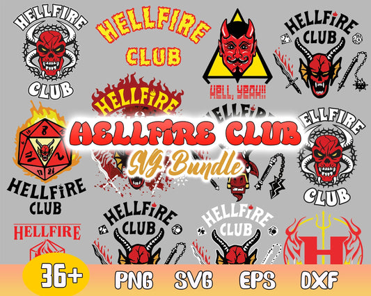 400+ Stranger Things SVG Bundle, Hellfire Club Svg, digital download