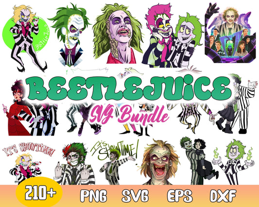 210+ Beetlejiuce bundle svg, png, eps, dxf, Halloween svg images, Digital file, Digital download.