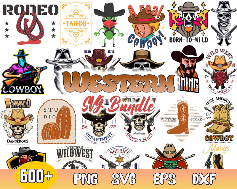 Western Svg Bundle - Digital download