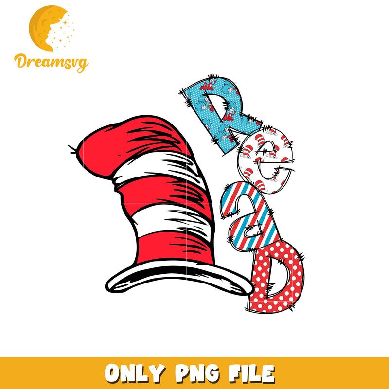 Dr seuss big hat read png