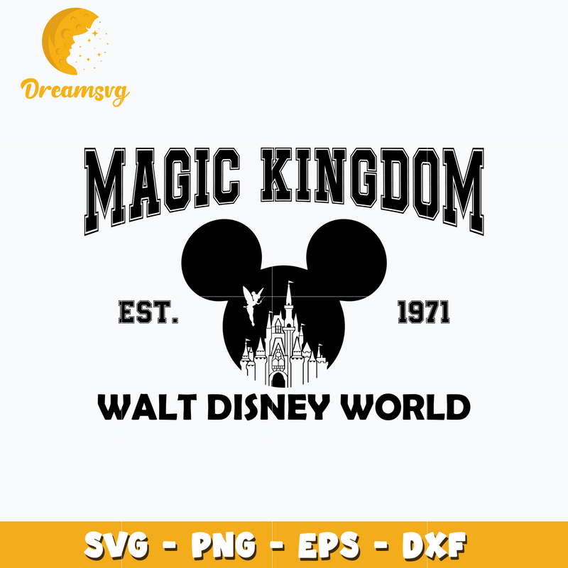 Mickey castle head magic kingdom svg