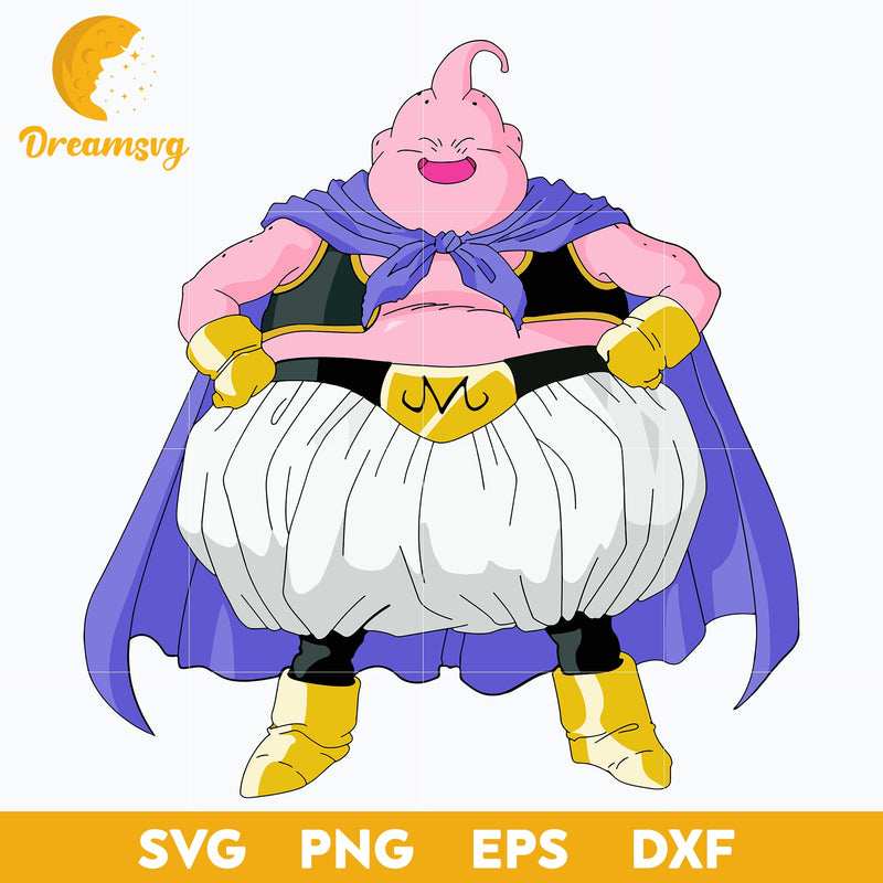 Majin Buu Svg, Dragon Ball Svg, Majin Boo Svg, Dragon Ball Character Svg, Anime Svg, png, eps, dxf digital download.