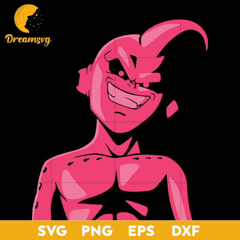 Majin Buu Svg, Dragon Ball Svg, Anime Svg, Anime Dragon Ball Svg, Anime Character Svg,Anime Svg, png, eps, dxf digital download.