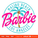 Malibu Beach Barbie Svg, Barbie Doll Svg, Girly Pink Svg, Retro Svg, Cricut, Silhouette Vector Cut File