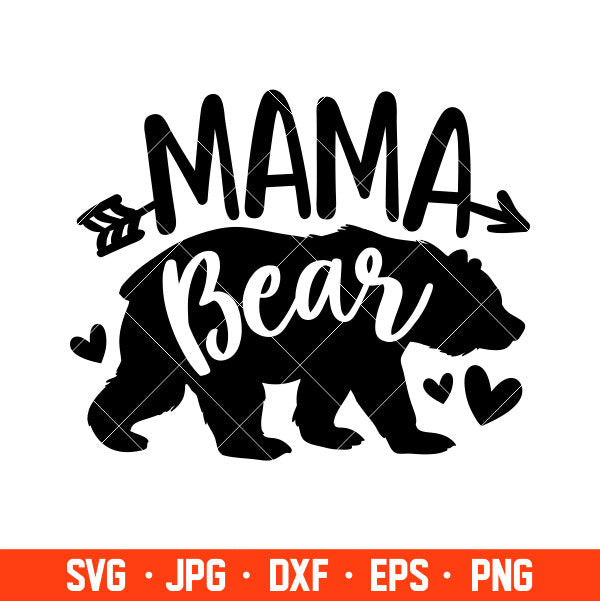 Mama Bear Family Svg, Mom Life Svg, Mother’s day Svg, Family Svg, Cricut, Silhouette Vector Cut File