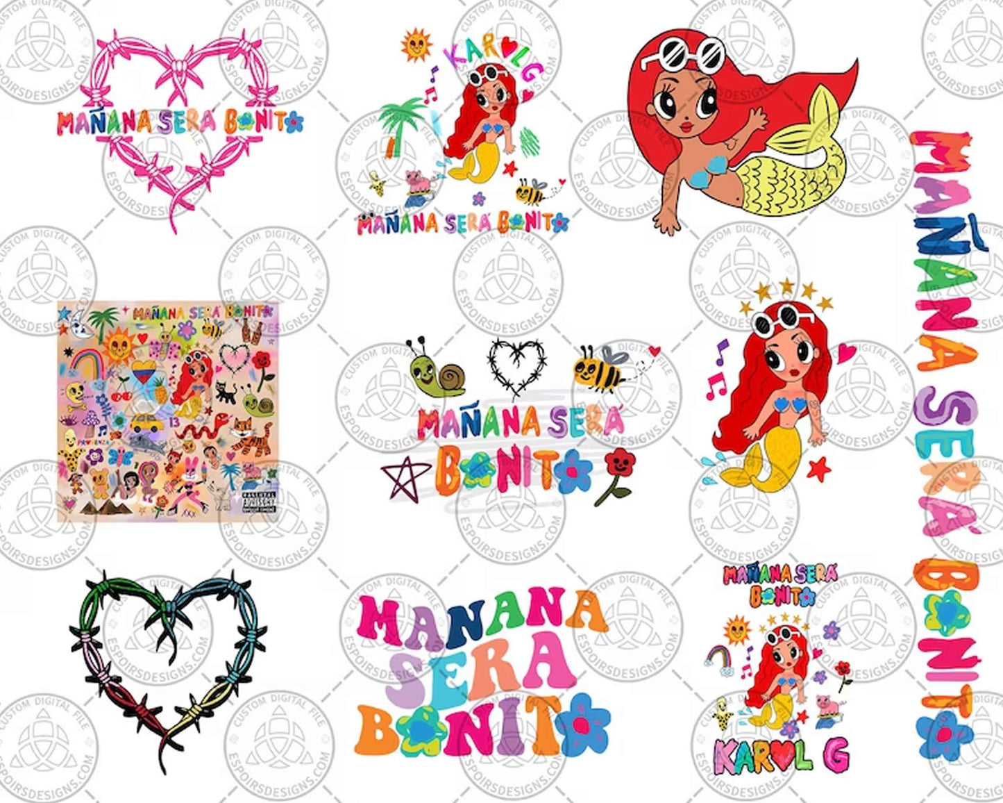 15 Karol G Glass Can Wrap PNG, Manana Sera Bonito, Karol G tumbler, Karol G New Album, Digital Download