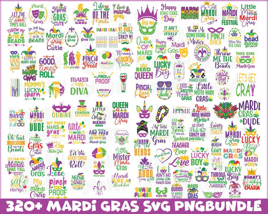 300 Happy Mardi Gras With SVG, Mardi Gras queen PNG sublimation, MARDI GRAS svg png eps dxf, Mardi Gras Groovy bundle - Mardi Gras Carnival