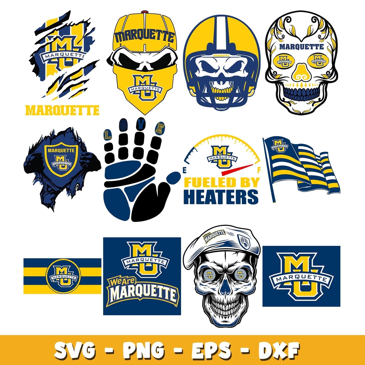 Marquette Golden logo Bundle svg, Marquette Golden logo svg, ncaa svg