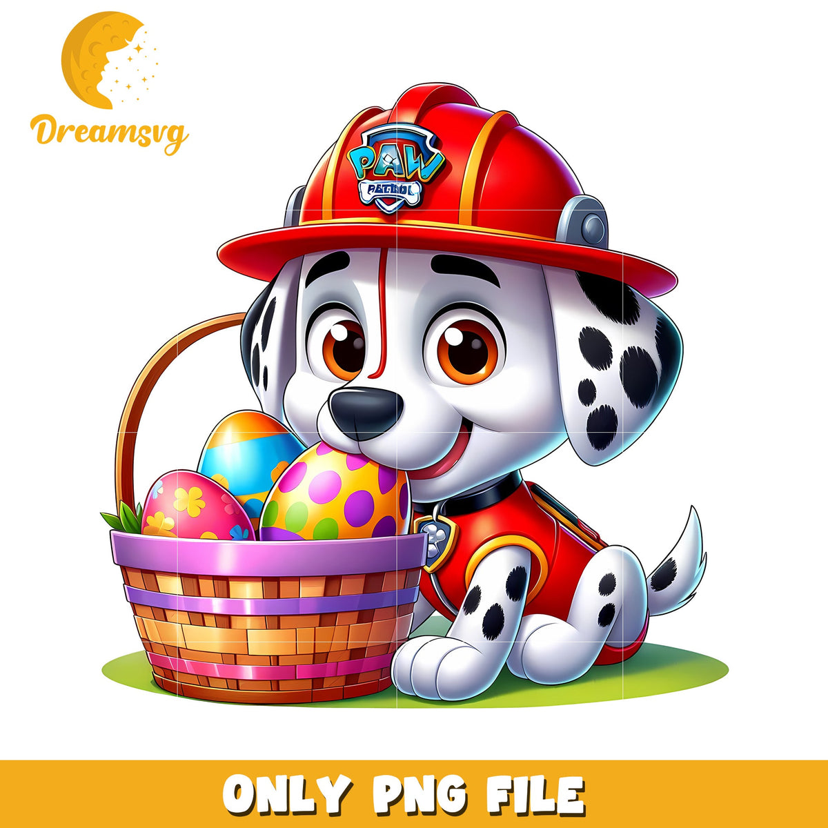 Marshall baby easter eggs png, easter day eggs png, paw patrol png