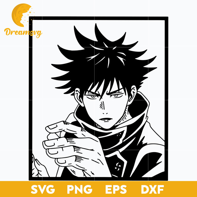 Megumi Fushiguro Svg, Jujutsu Kaisen Svg, Manga Svg, Love Anime Svg, Anime Svg, png, eps, dxf digital download.