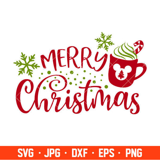 Merry Christmas Svg, Hot Cocoa Svg, Christmas Svg, Cricut, Silhouette Cut File