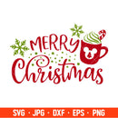 Merry Christmas Svg, Hot Cocoa Svg, Christmas Svg, Cricut, Silhouette Cut File