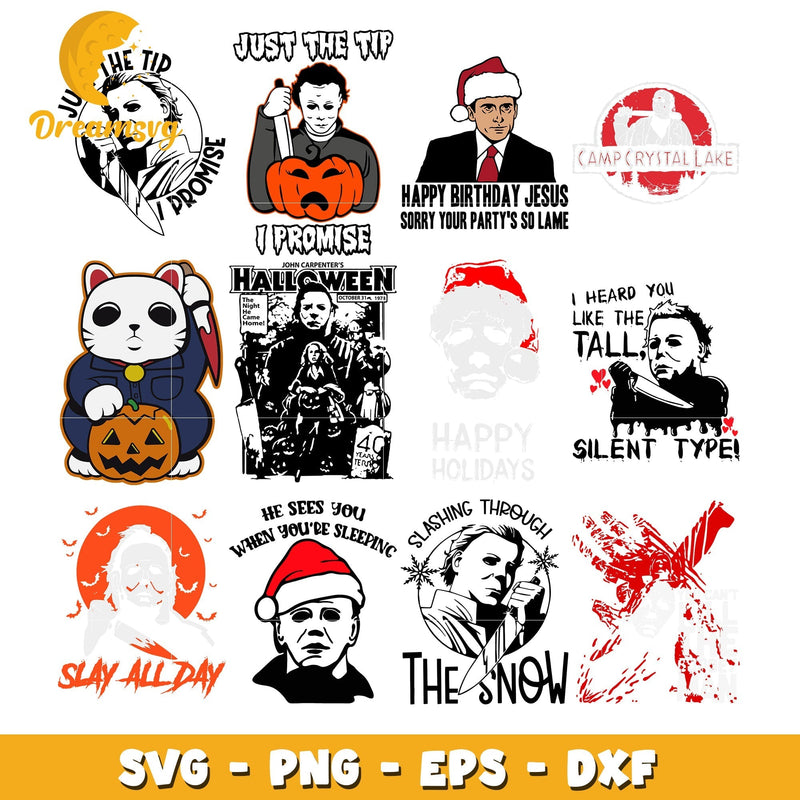 Michael Myers just the tip bundle svg, Michael Myers character svg