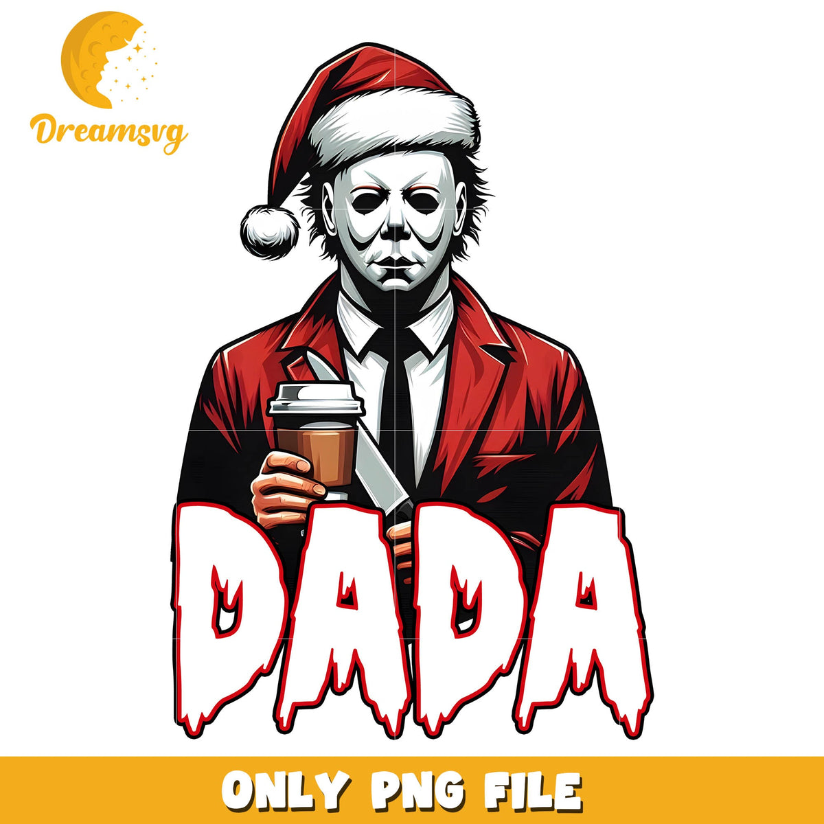 Michael myers dada christmas png, halloween movies png