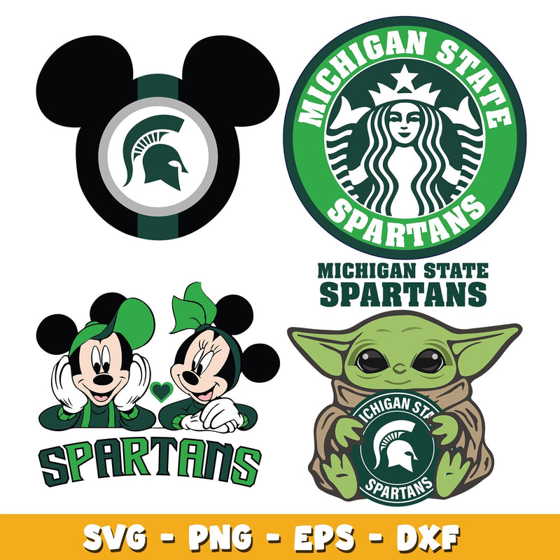 Michigan State Spartans Bundle svg, Michigan State Spartans logo svg, ncaa svg