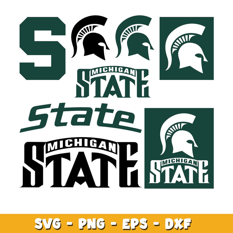 Michigan State Spartans  Bundle svg, Michigan State Spartans  logo svg, ncaa svg