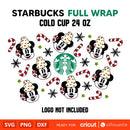 Mickey Hot Cocoa Full Wrap Svg, Christmas Svg, Disney Christmas Svg, Starbucks Cup Svg, Cricut, Silhouette Vector Cut File